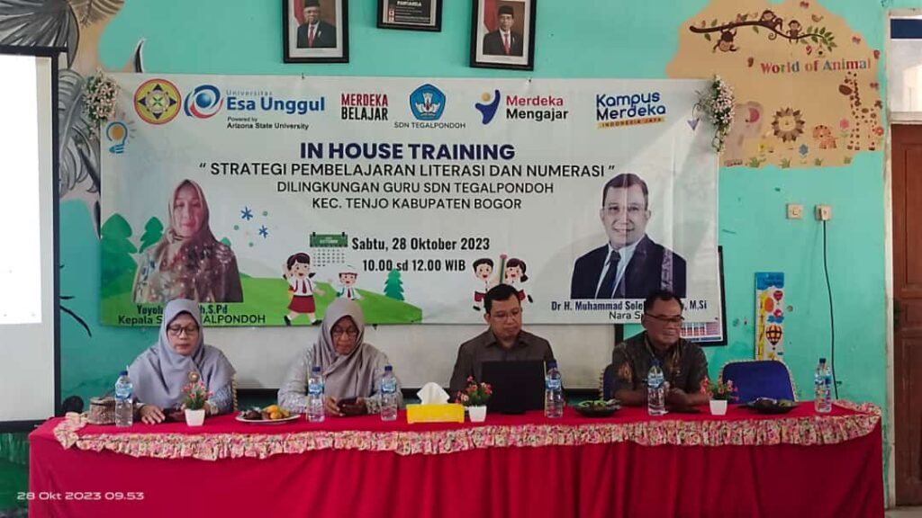 In House Training (IHT) Peningkatan Kompetensi Literasi dan Numerasi di SDN Tegalpondoh Desa Singabangsa, Kec Tenjo Kab.Bogor