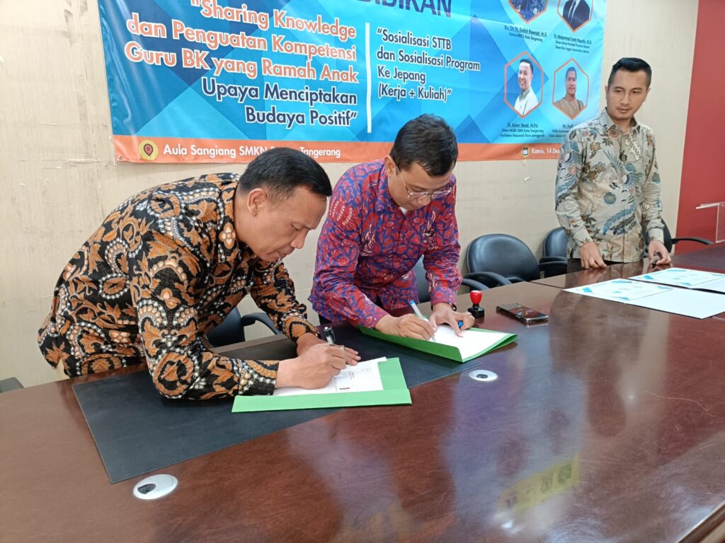 DPW Forum Silaturahmi Doktor Indonesia (FORSILADI) Provinsi Banten Menjalin Nota Kesepahaman (MoU) dengan Musyawarah Guru Bimbingan Konseling (MGBK) Kota Tangerang